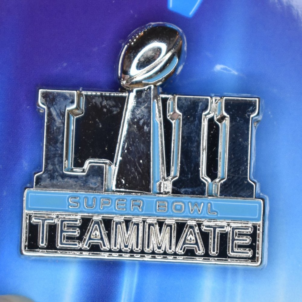 🔥 3/$15 NWT NFL Superbowl LII Teammate Lapel Pin